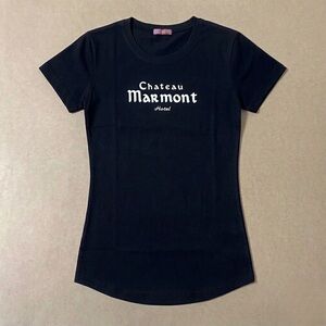 Chateau Marmont Hotel black baby tee